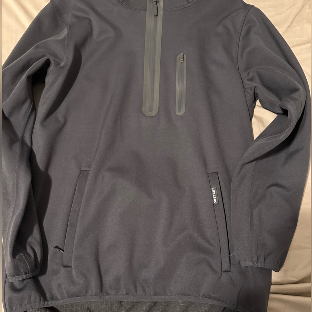 BURLEBO Men's Dark Gray Performance Jacket